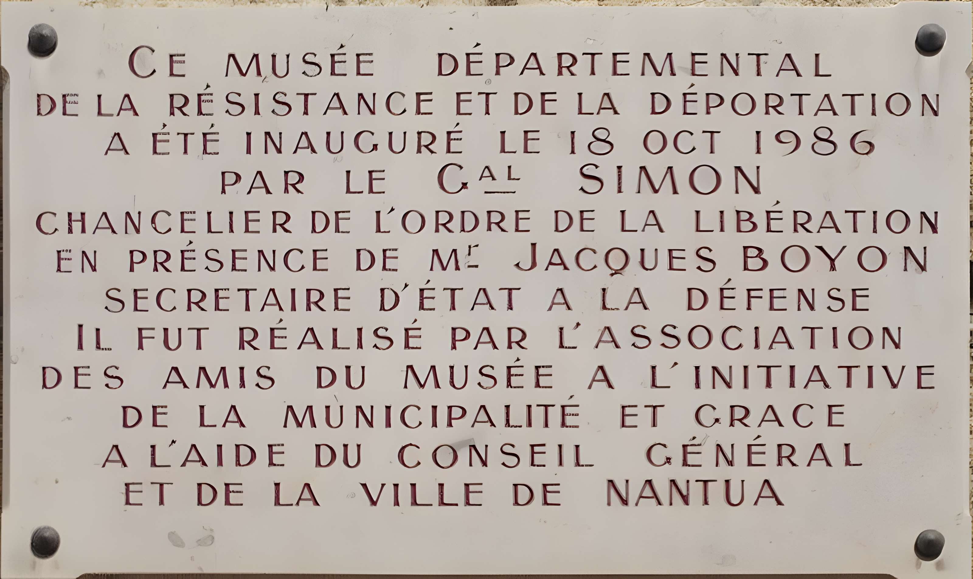 Musée départemental d'Histoire de la Résistance et de la Déportation de l'Ain et du Haut-Jura