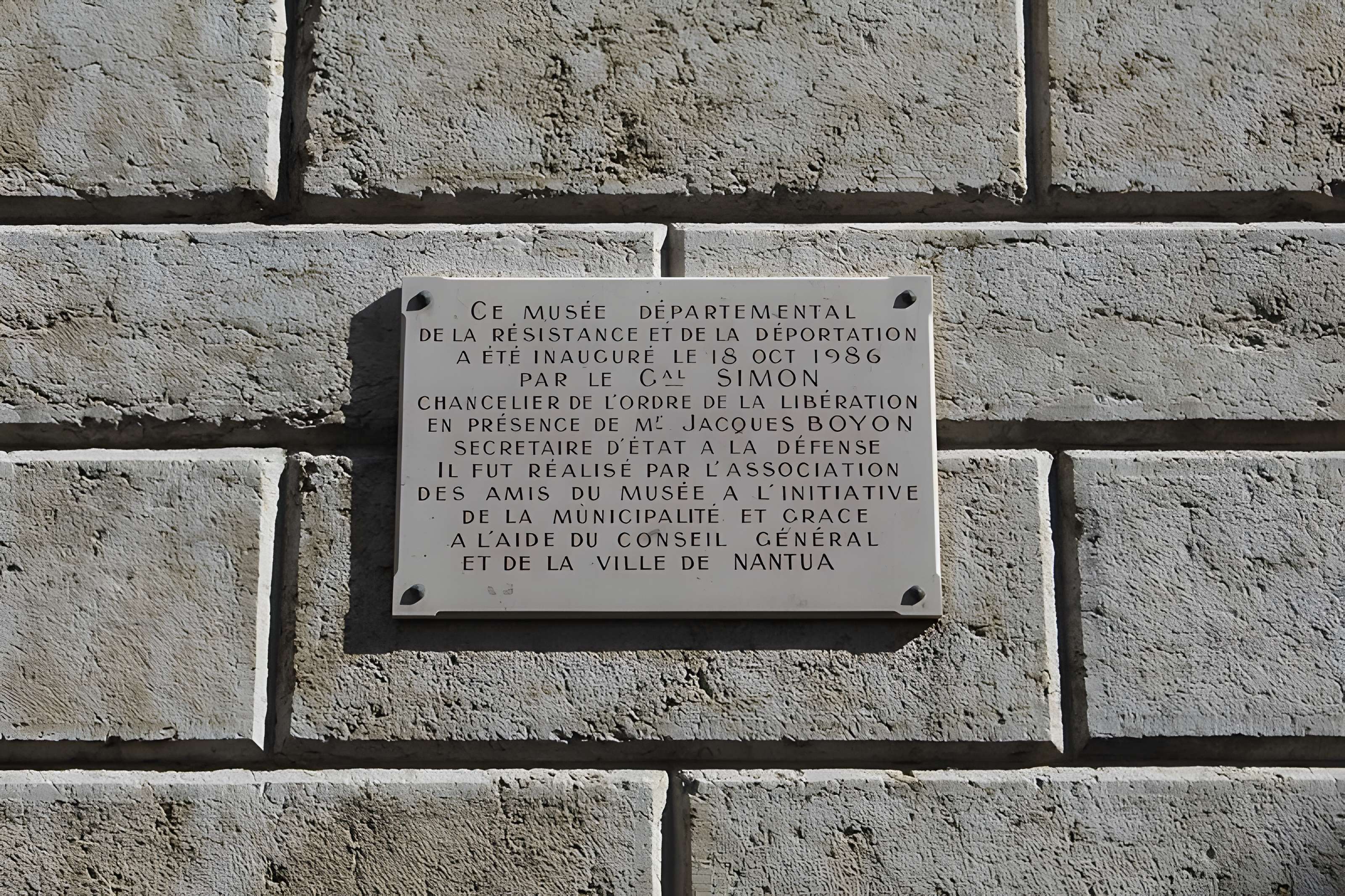 Musée départemental d'Histoire de la Résistance et de la Déportation de l'Ain et du Haut-Jura