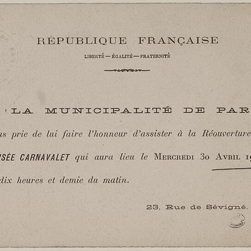Musée Carnavalet – histoire de Paris