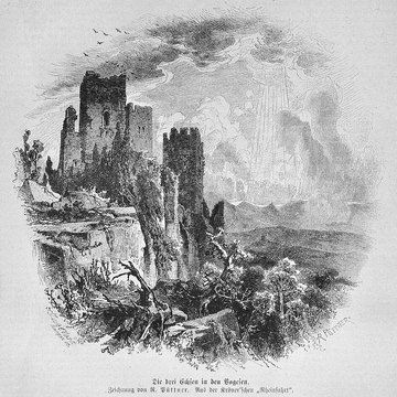 Ruines des châteaux de Weckmund et de Wahlenbourg