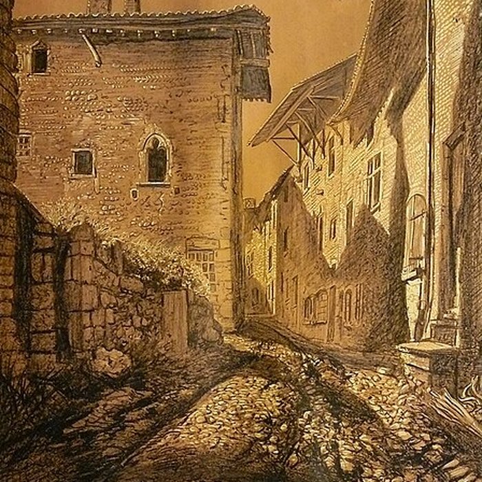 Photo de Rempart attenant à des immeubles
