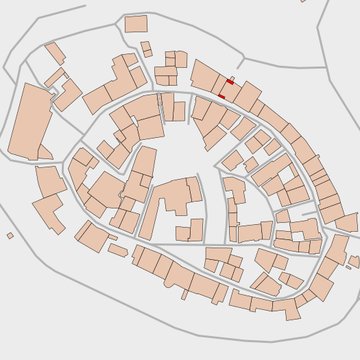Rempart attenant à des immeubles