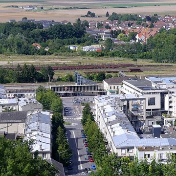 Rotonde et halle-atelier ferroviaires