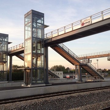 Rotonde et halle-atelier ferroviaires