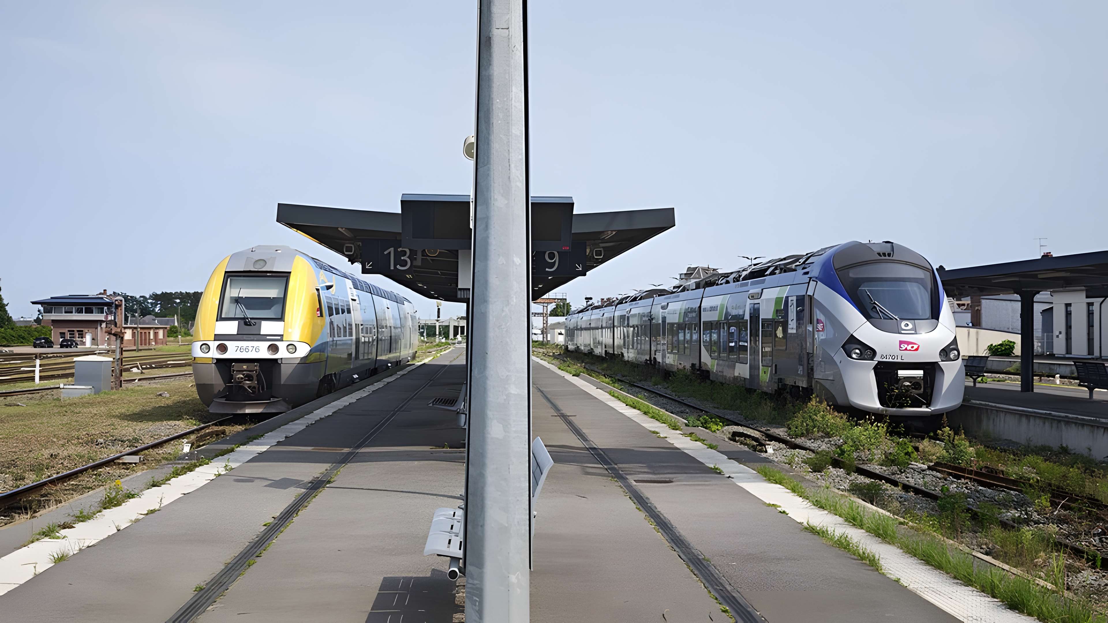 Rotonde et halle-atelier ferroviaires