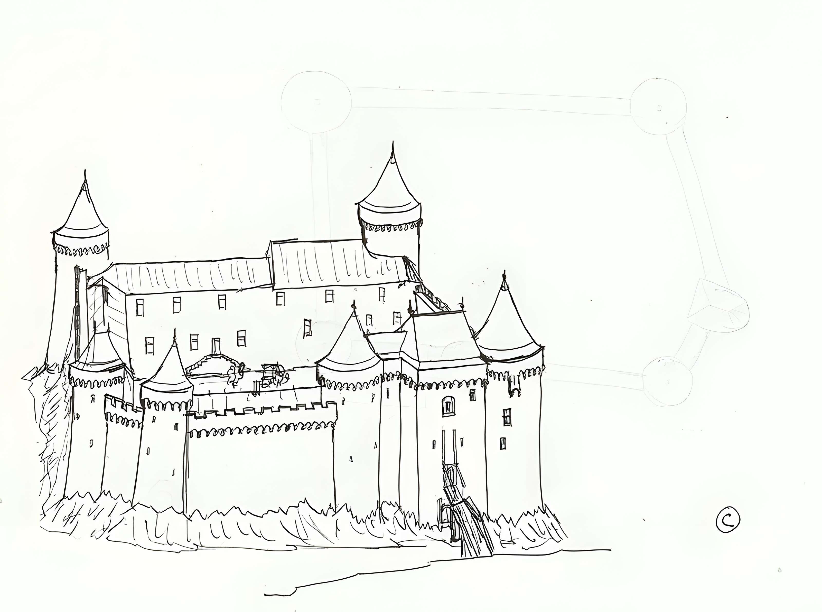 Château dit de Gilles de Retz et place forte