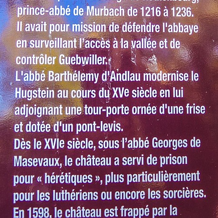 Photo de Ruines du château de Hugstein