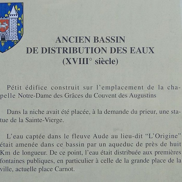 Photo de Ancien bassin de distribution des eaux