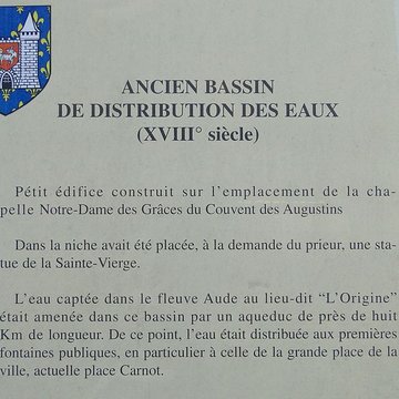 Ancien bassin de distribution des eaux