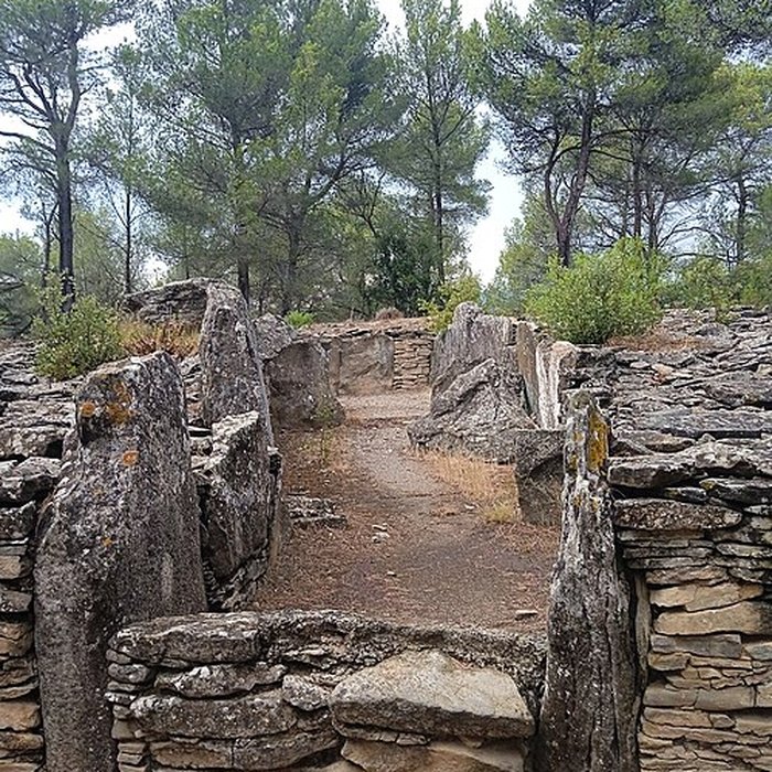 Photo de Monument mégalithique, dit Allée couverte de Saint-Eugène, sur le domaine de Russol