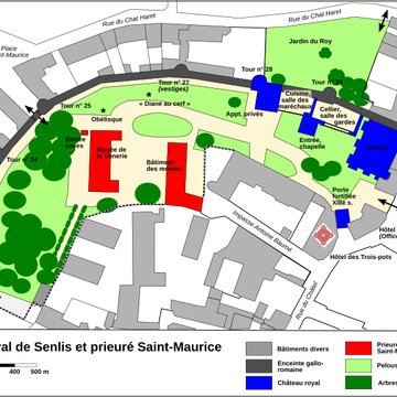 Château royal de Senlis et prieuré Saint-Maurice