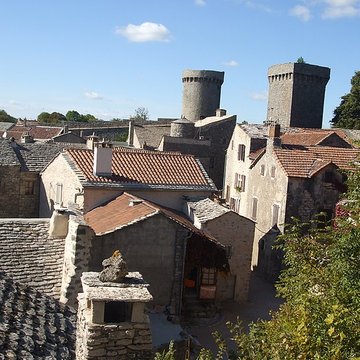 Donjon et les restes du château