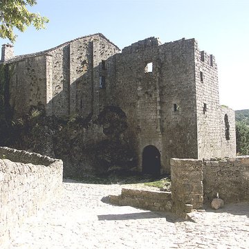 Donjon et les restes du château
