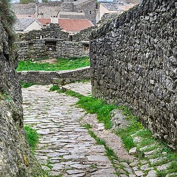 Donjon et les restes du château