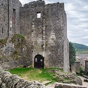 Donjon et les restes du château
