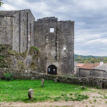 Donjon et les restes du château