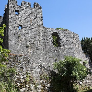 Donjon et les restes du château