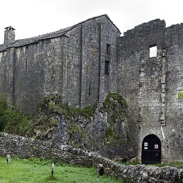 Donjon et les restes du château