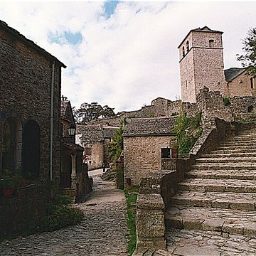 Donjon et les restes du château