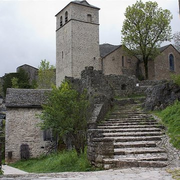 Donjon et les restes du château