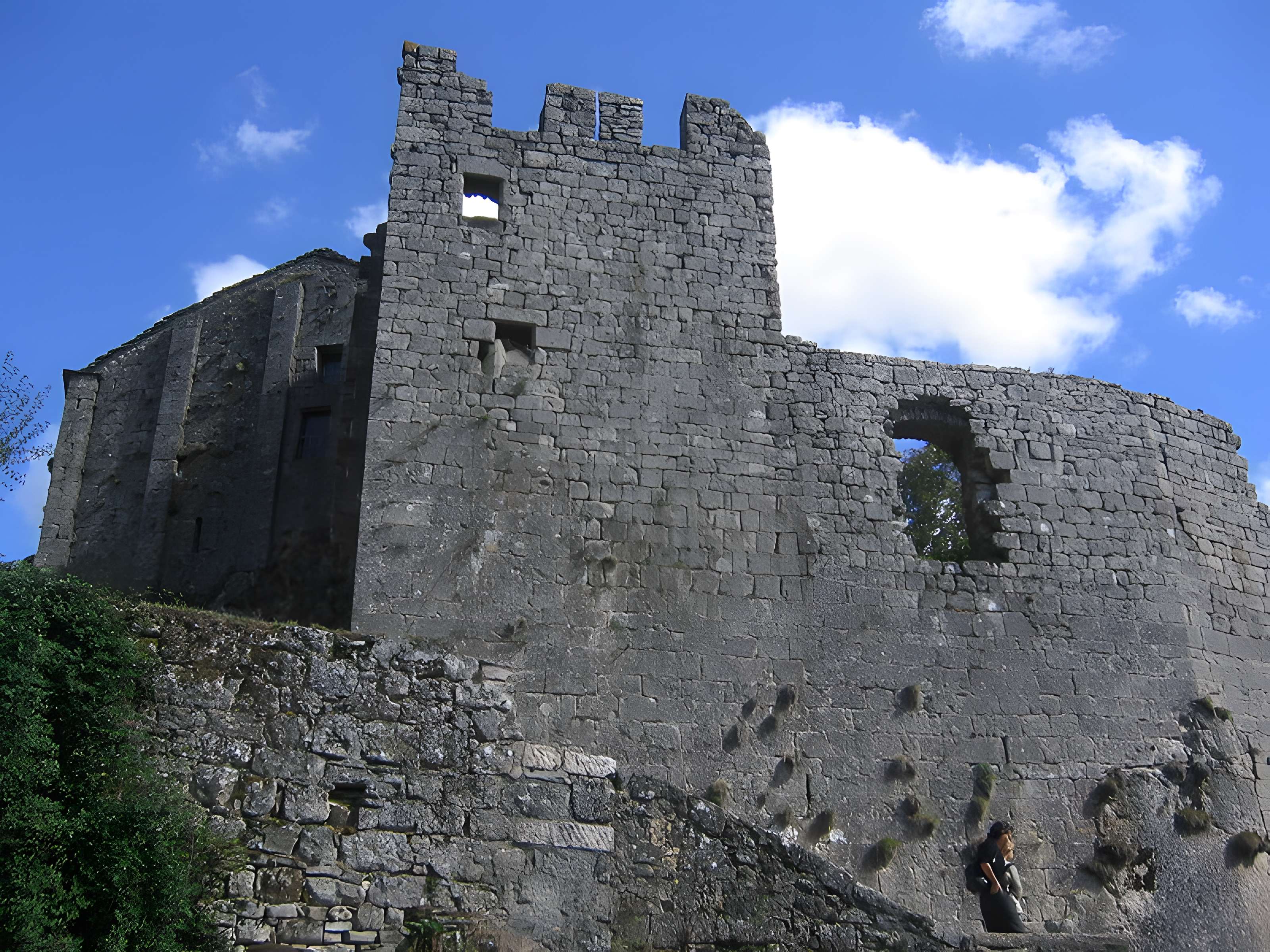 Donjon et les restes du château