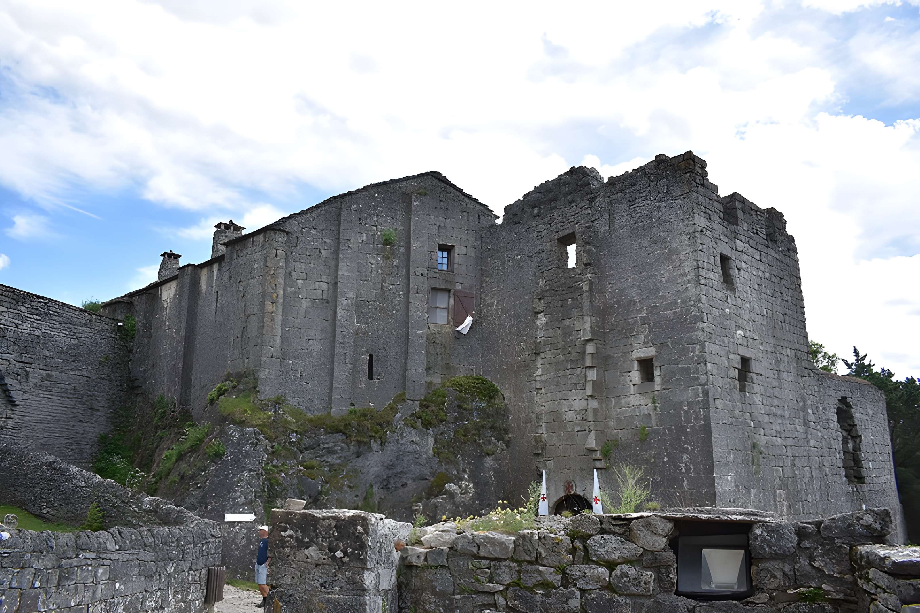 Donjon et les restes du château