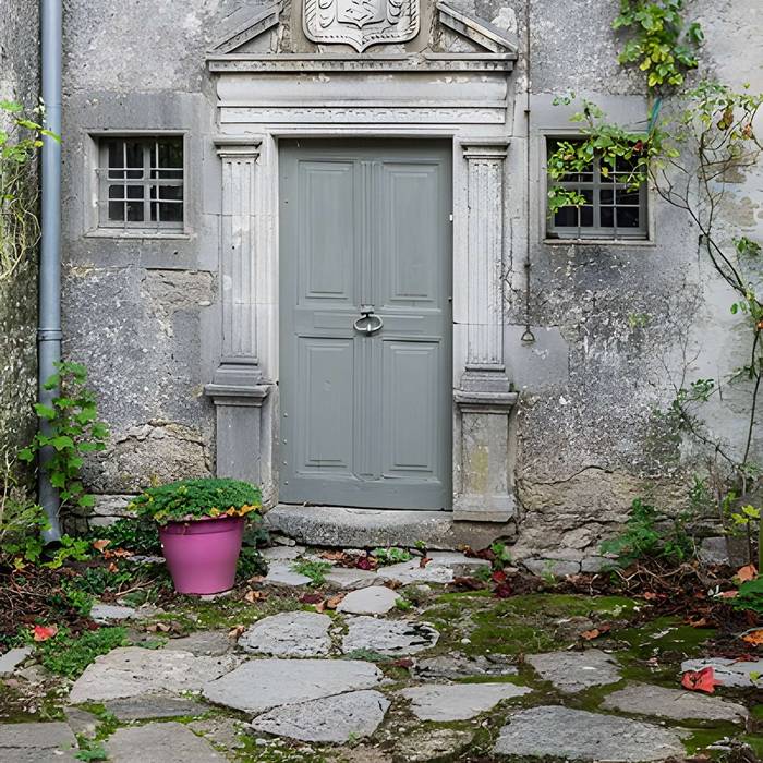 Photo de Haus unterstützt von der nördlichen Front der Rampen
