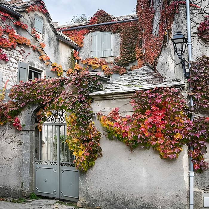 Photo de Haus unterstützt von der nördlichen Front der Rampen