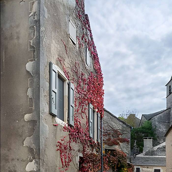 Photo de Haus unterstützt von der nördlichen Front der Rampen