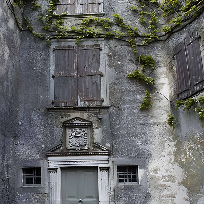 Photo de Haus unterstützt von der nördlichen Front der Rampen
