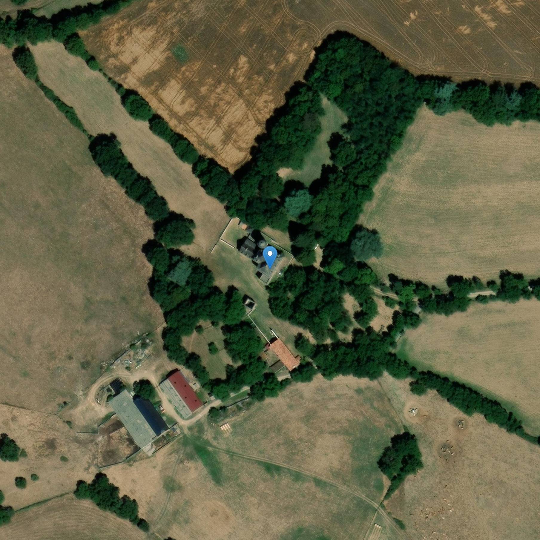 Photo de La Caze城堡和该地块的土地