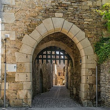 Porte de ville à machicoulis