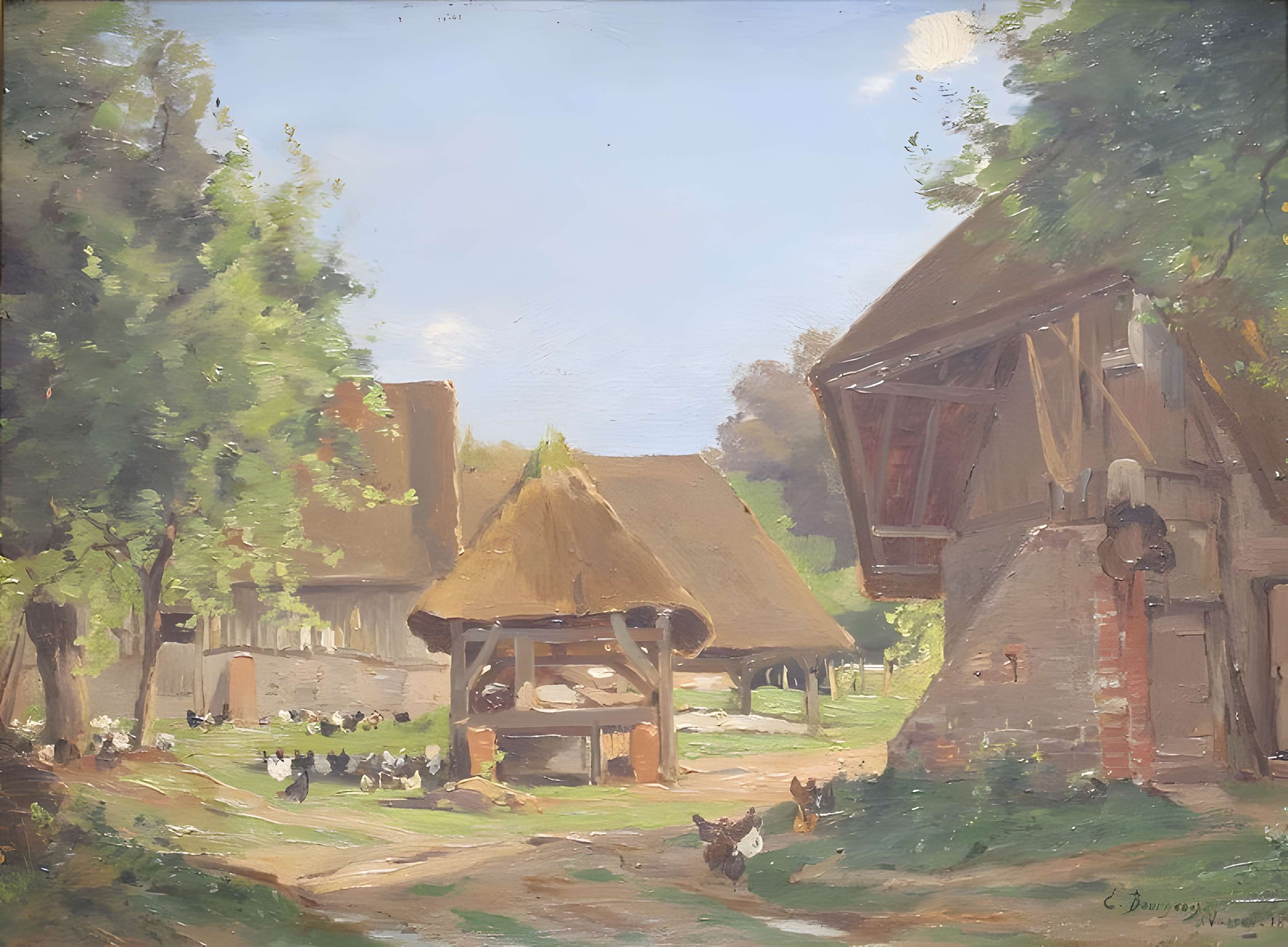 Manoir de Conti en pans de bois à Vasouy