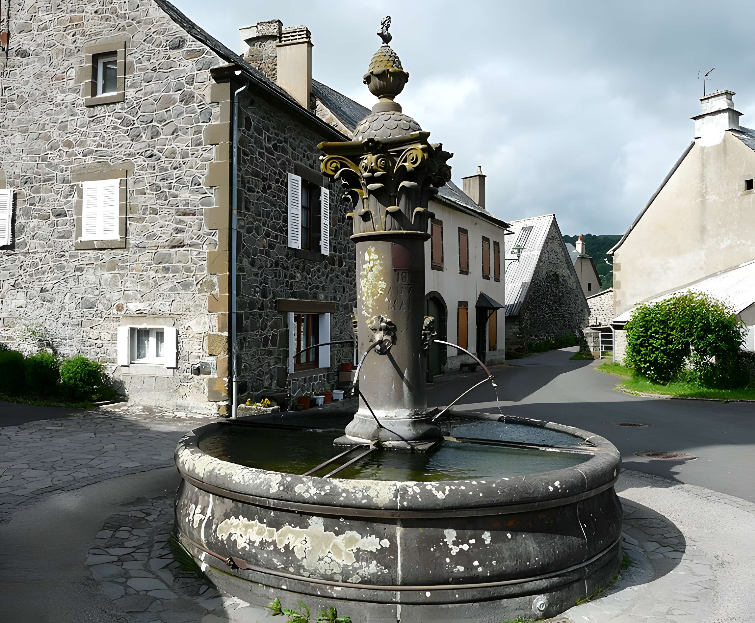 Fontaine datée de 1872