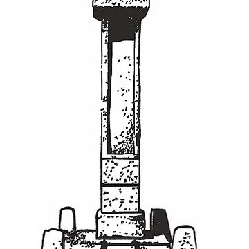 Borne milliaire en pierre de lépoque gallo-romaine