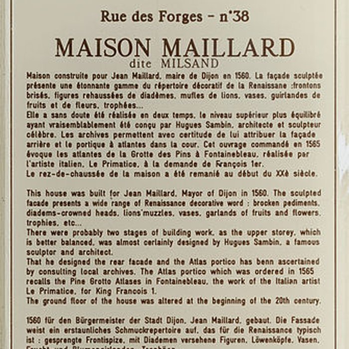 Photo de Maison Milsand, dite aussi des Ambassadeurs