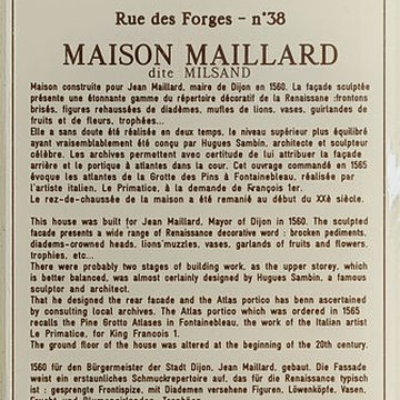 Maison Milsand, dite aussi des Ambassadeurs