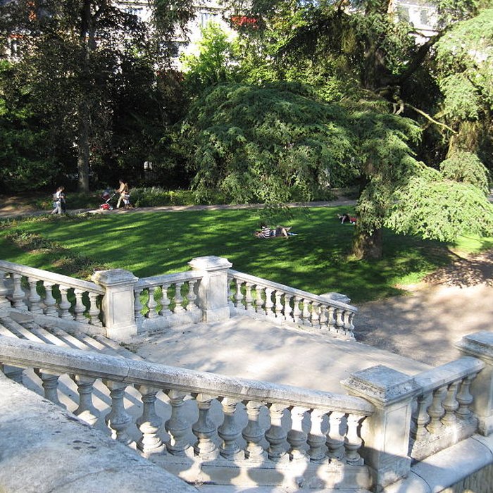 Photo de Réservoir Darcy et jardin Darcy, y compris ses clôtures et la fontaine de la Jeunesse
