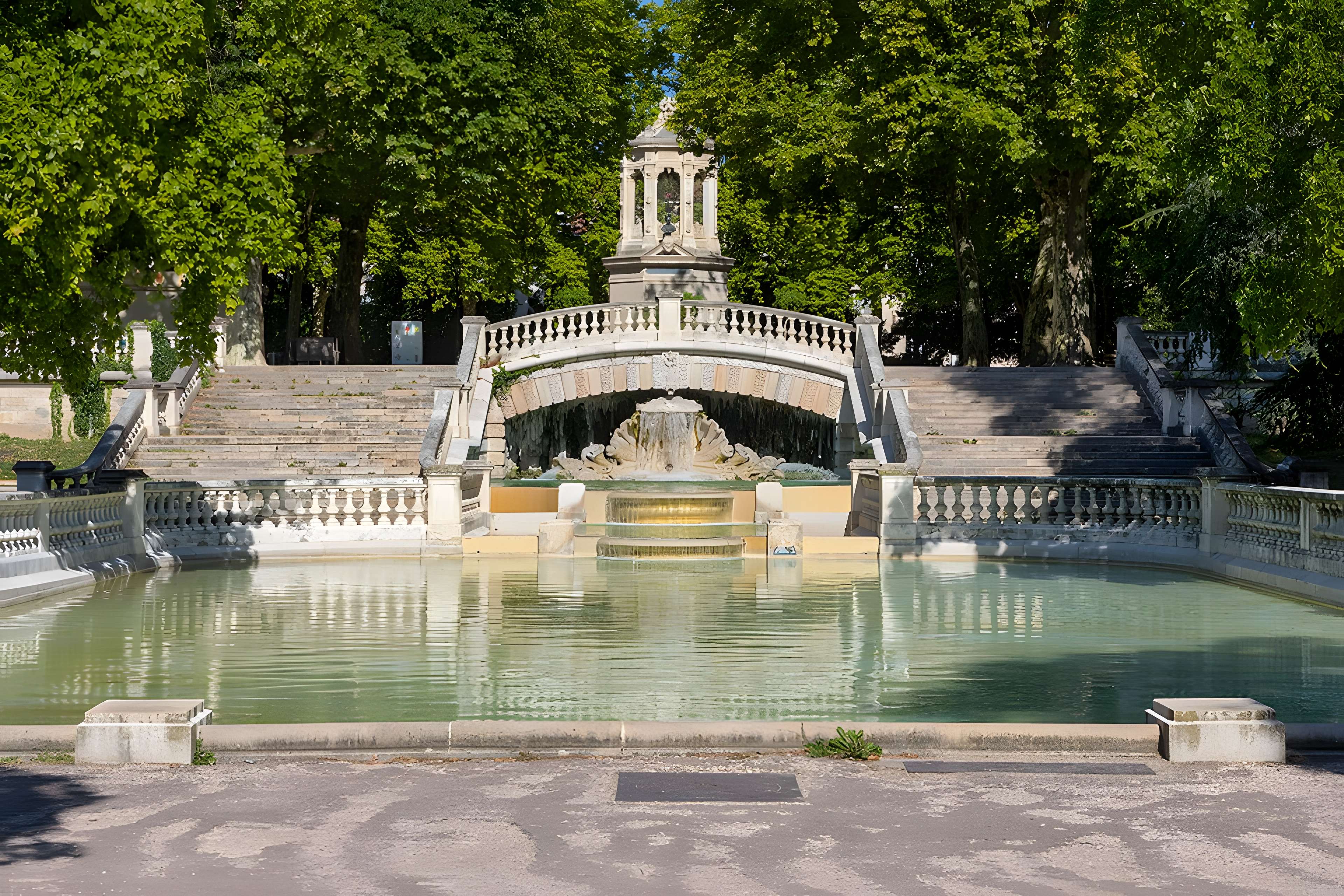 Réservoir Darcy et jardin Darcy, y compris ses clôtures et la fontaine de la Jeunesse