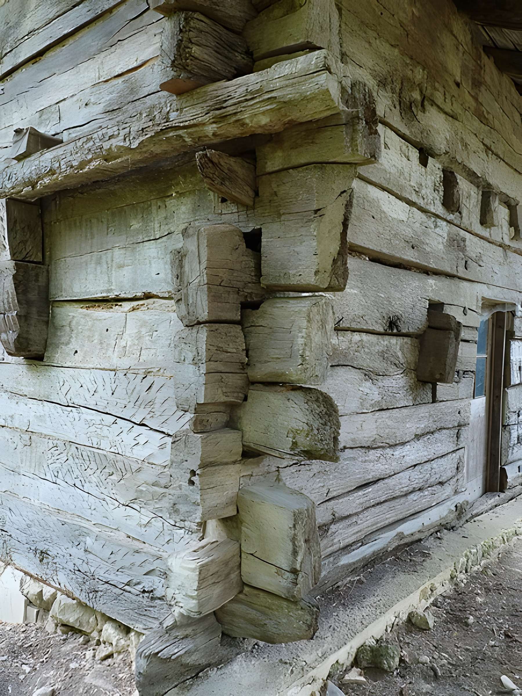 Maison à empilage de planches de Jouandis
