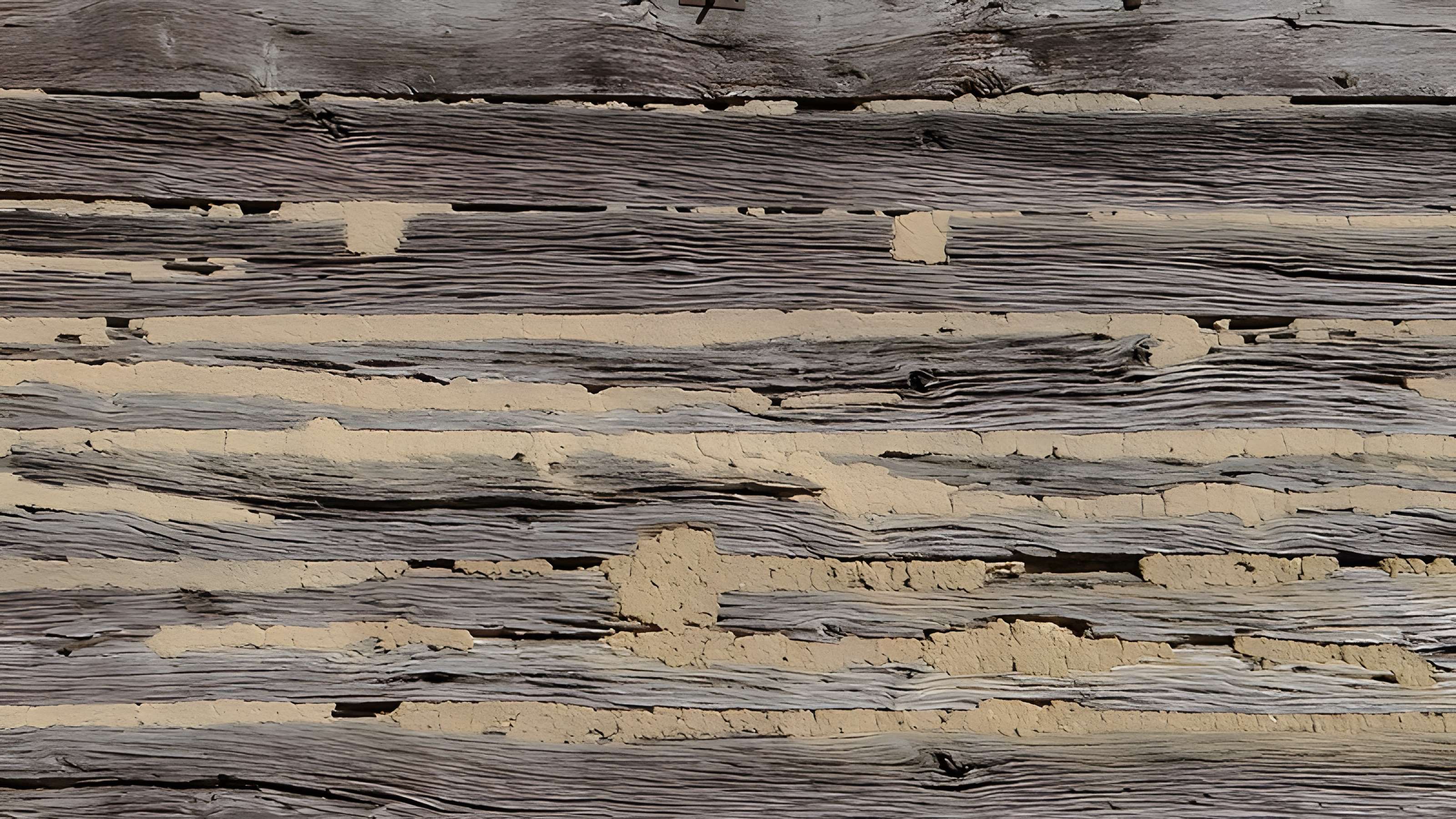 Maison à empilage de planches de Jouandis