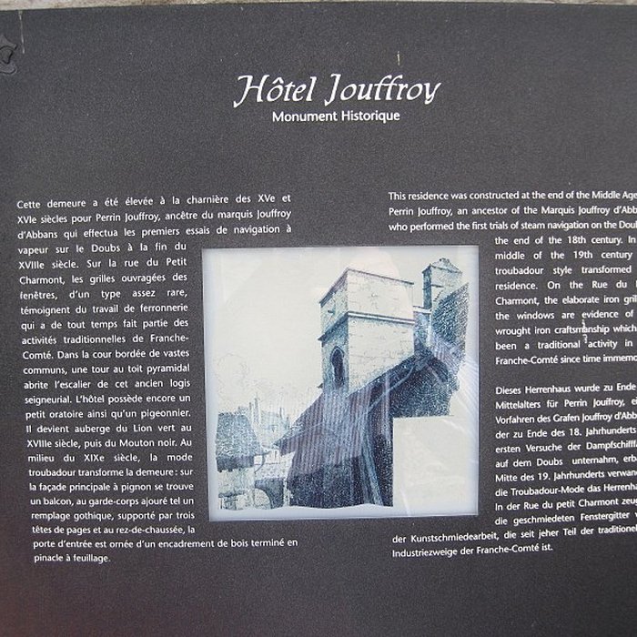 Photo de Maison ou Hôtel Jouffroy