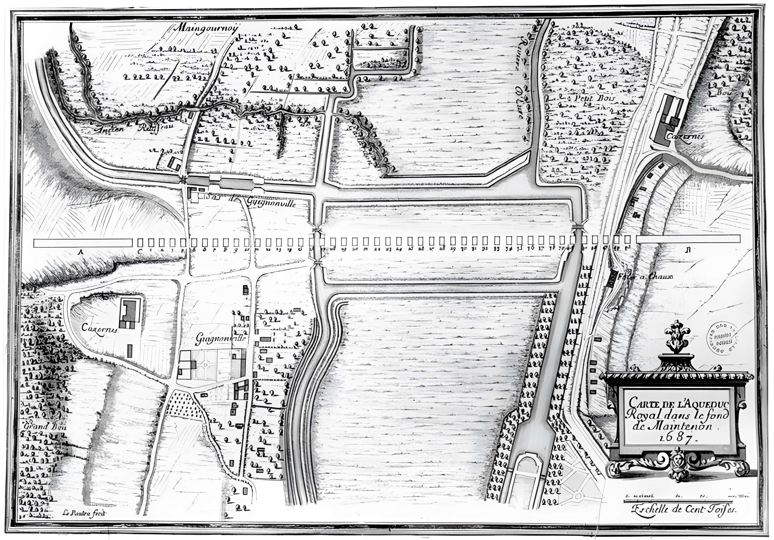 Ancien aqueduc de Pontgouin à Versailles (également sur communes de Berchères-Saint-Germain et Pontgouin)