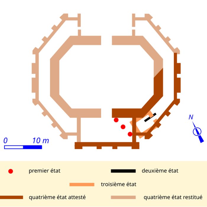 Photo de Temple celto-romain du type fanum, dénommé Temple de Trogouzel
