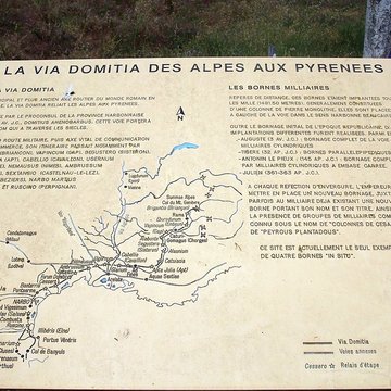 Via Domitia également sur communes de Redessan et Jonquières-Saint-Vincent, dans le Gard, et Castelnau-le-Lez, dans lHérault