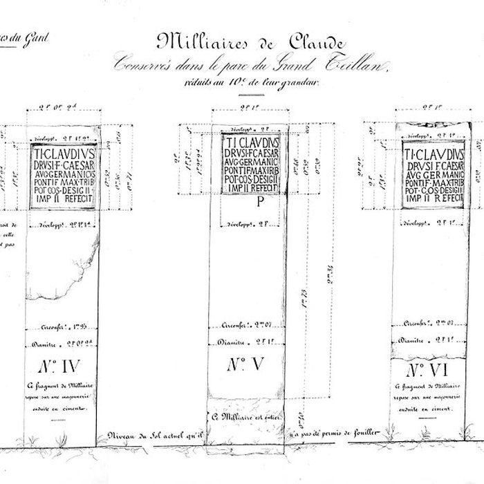 Photo de Tronçon de la Via Domitia également sur communes de Jonquières-Saint-Vincent et Beaucaire, dans le Gard, et Castelnau-le-Lez, dans lHérault