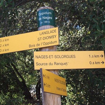 Oppidum de Roque de Viou également sur commune de Nages-et-Solorgues