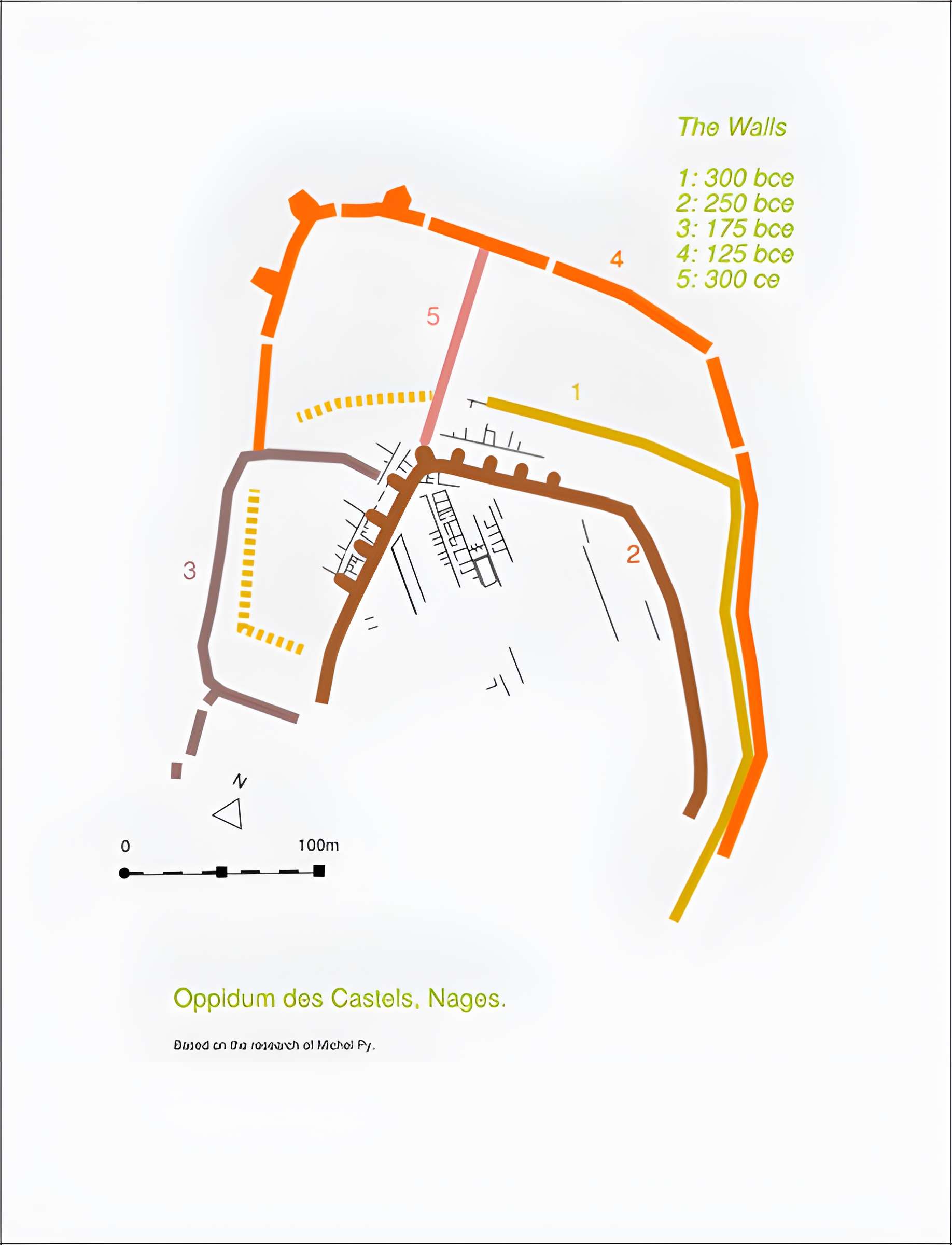 Oppidum de Roque de Viou (également sur commune de Nages-et-Solorgues)