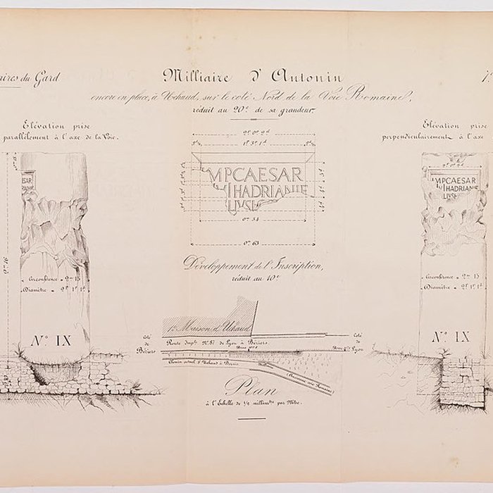 Photo de Colonne milliaire au nom dAntonin le Pieux