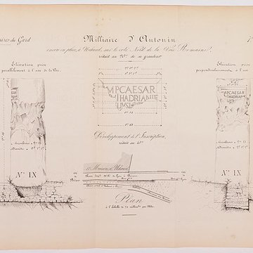 Colonne milliaire au nom dAntonin le Pieux